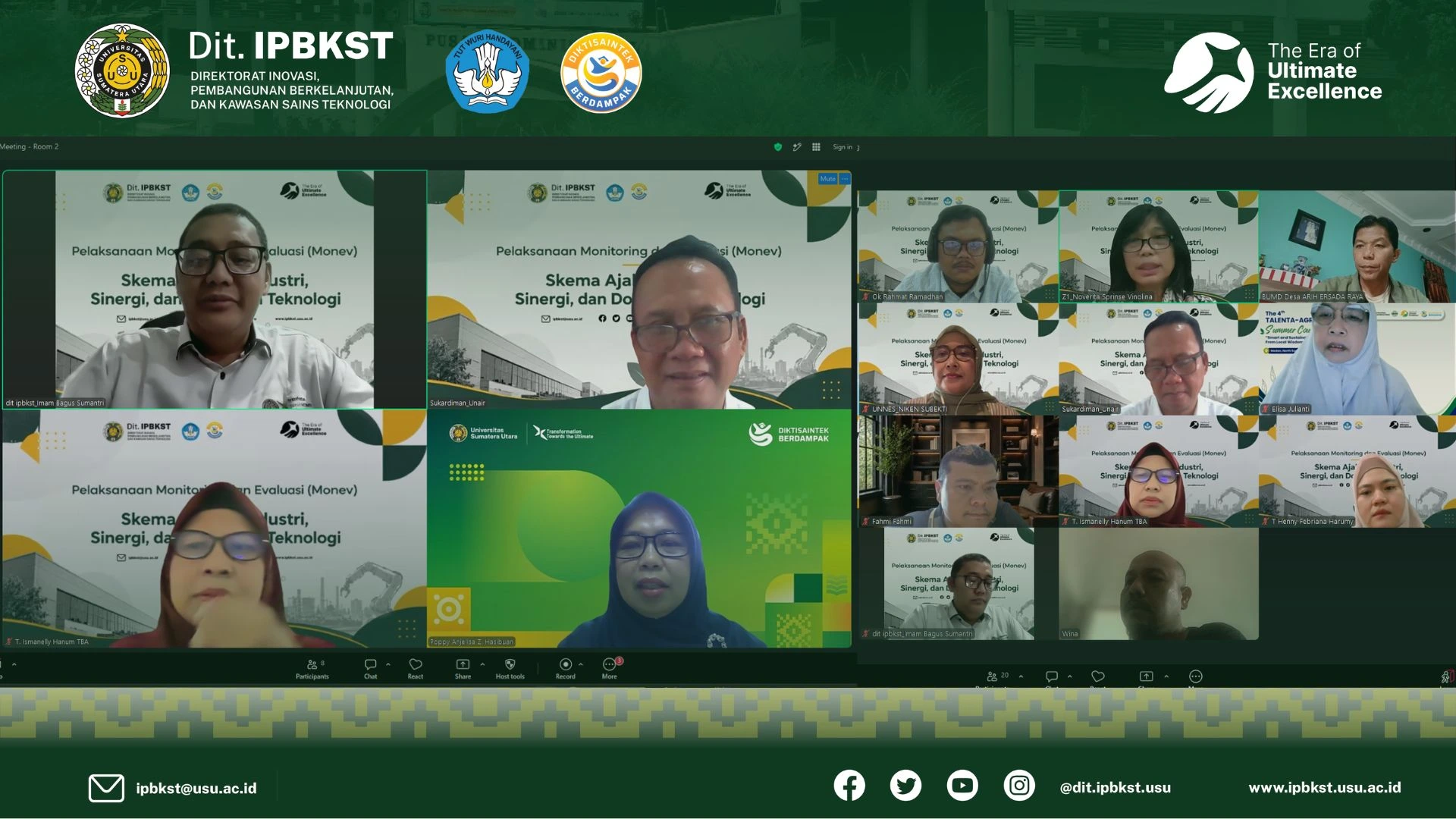 DIT.IPBKST USU Laksanakan Monitoring dan Evaluasi Hilirisasi Produk Inovasi